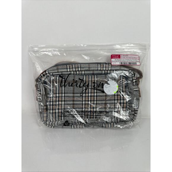 Thirty One All Zipped Up Crossbody Purse Plaid About You Weave - Picture 1 of 11